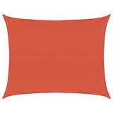 Vidaxl Zonnezeil 160 g m² 6x8 m hdpe terracotta farvet