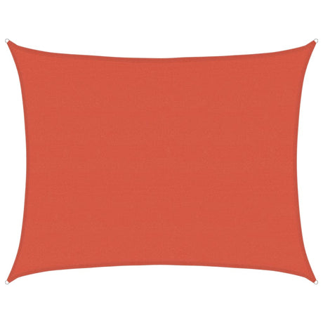 Vidaxl Zonnezeil 160 g m² 6x8 m hdpe terracotta farvet