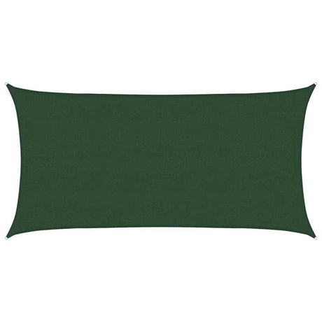 Vidaxl Zonnezeil 160 g m² 4x7 m HDPE mørkegrøn