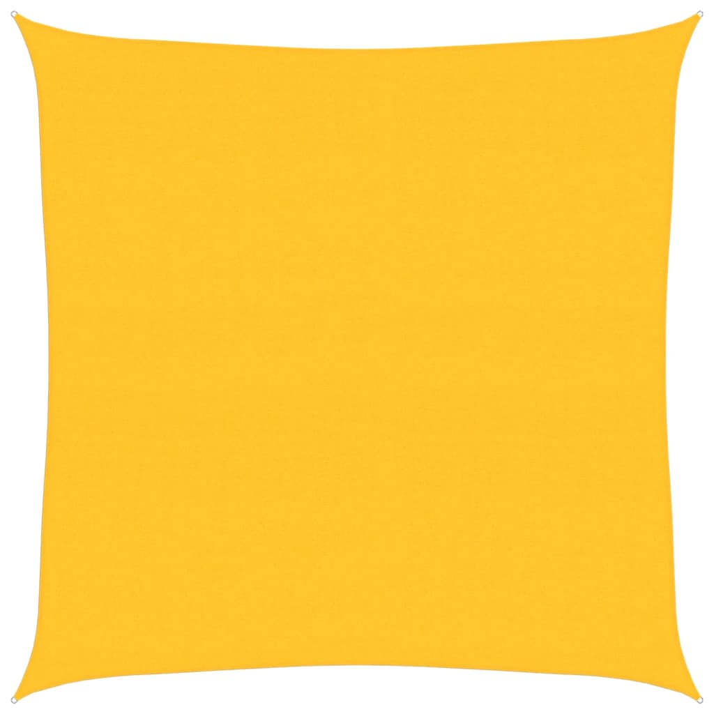 Vidaxl zonnezeil 160 g m² vierkant 6x6 m hdpe geel