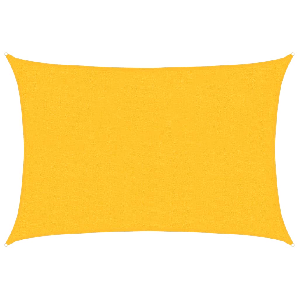 Vidaxl Zonnezeil 160 g m² rektangulær 2x2,5 m hdpe gul