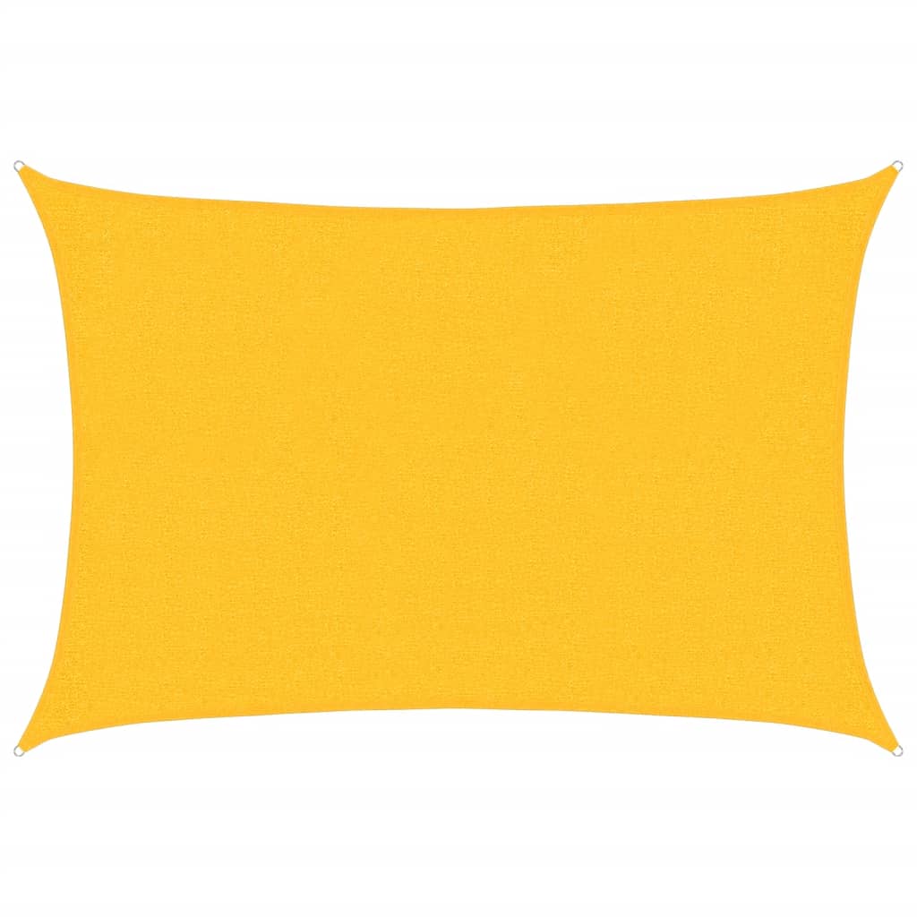 Vidaxl Zonnezeil 160 g m² rektangulær 2x3 m hdpe gul