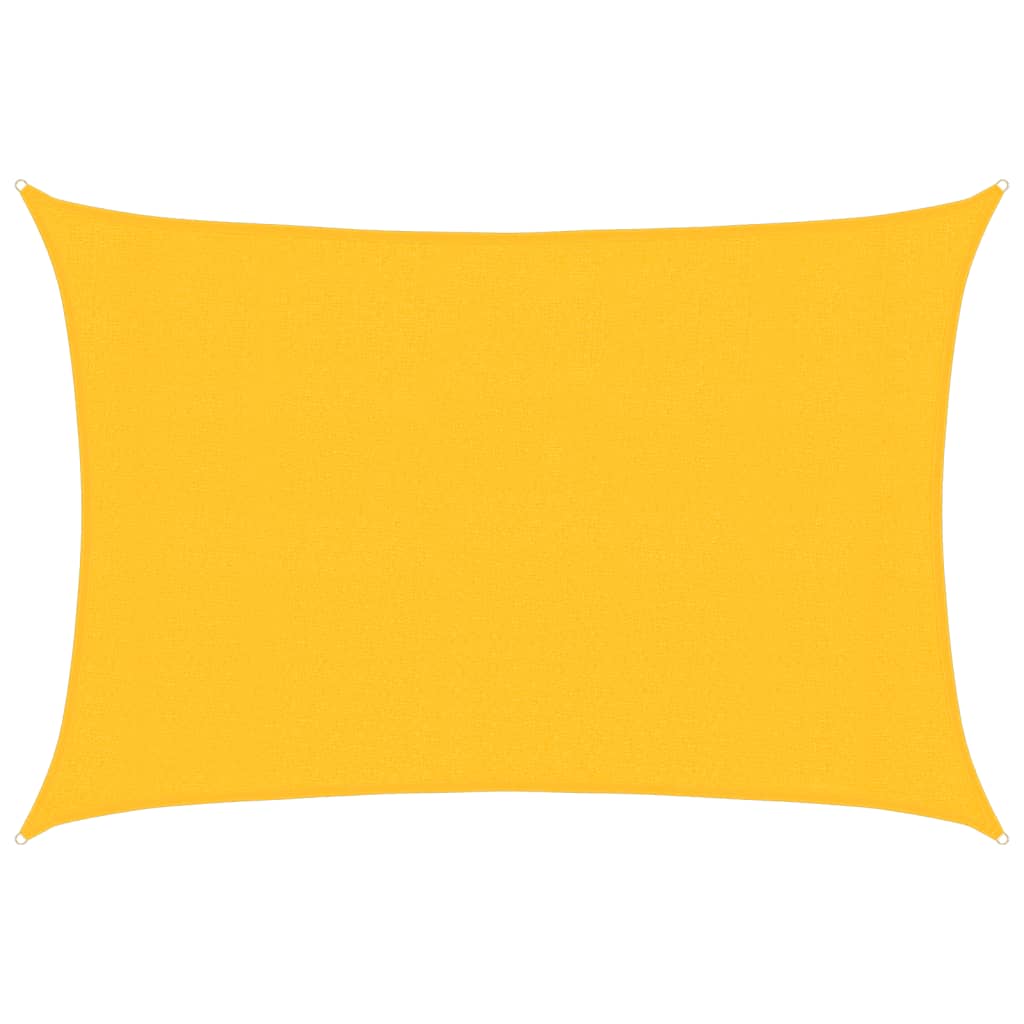 Vidaxl zonnezeil 160 g m² 3x4,5 m hdpe geel