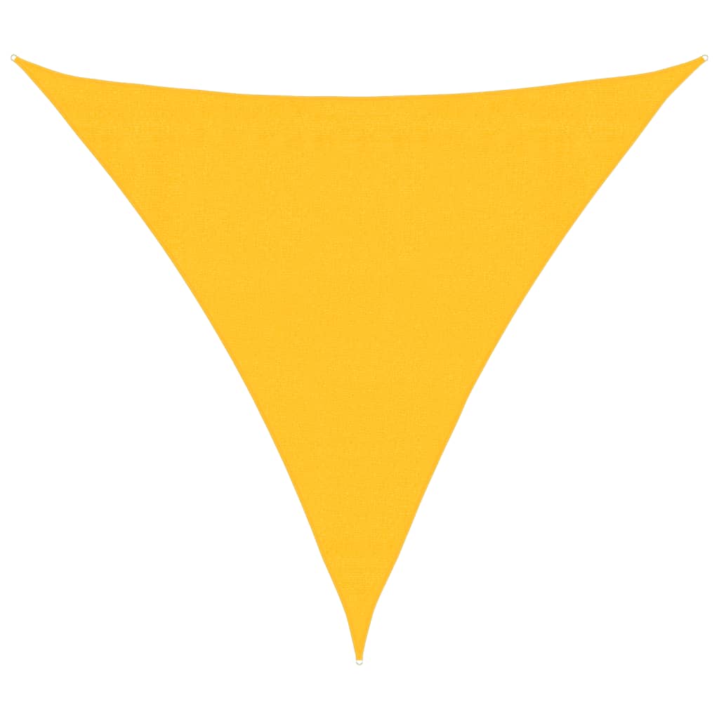 Vidaxl zonnezeil 160 g m² 3,6x3,6x3,6 m hdpe geel