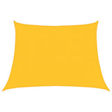 Vidaxl zonnezeil 160 g m² trapezium 4 5x3 m hdpe geel