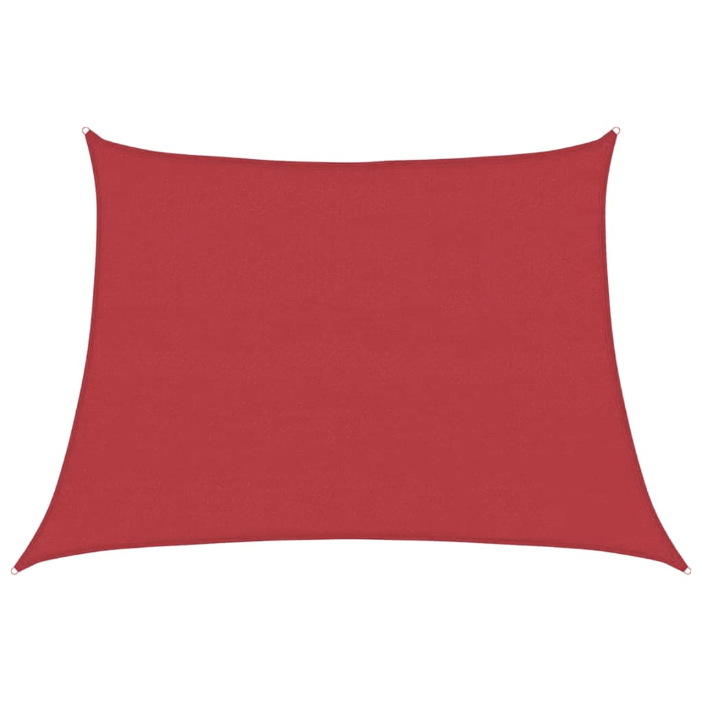 Vidaxl Zonnezeil 160 g m² 4 5x3 m HDPE Rød