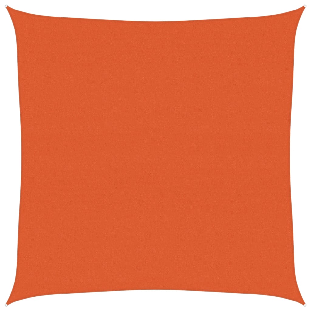 Vidaxl Zonnezeil 160 g m² kvadrat 4x4 m hdpe oranje