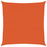 Vidaxl Zonnezeil 160 g m² kvadrat 4x4 m hdpe oranje