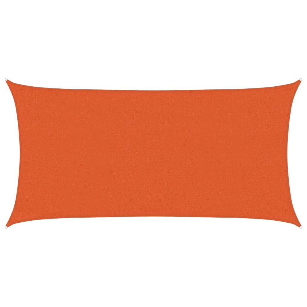 Vidaxl Zonnezeil 160 g m² rektangulær 3x6 m HDPE ORANJE