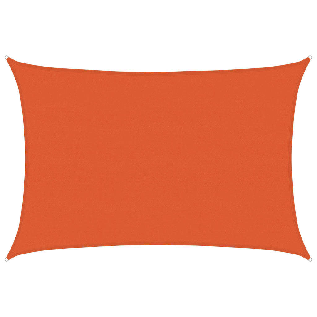 Vidaxl Zonnezeil 160 g m² rektangulær 5x7 m hdpe oranje