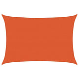 Vidaxl Zonnezeil 160 g m² rektangulær 5x7 m hdpe oranje