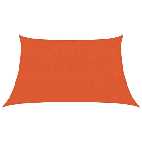 Vidaxl zonnezeil 160 g m² trapezium 3 4x2 m hdpe oranje