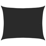 Vidaxl Zonnezeil 160 g m² rektangulær 6x8 m hdpe sort