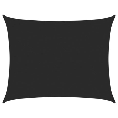 Vidaxl Zonnezeil 160 g m² rektangulær 6x8 m hdpe sort