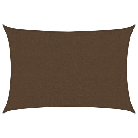 Vidaxl Zonnezeil 160 g m² 3x4 m HDPE Brown