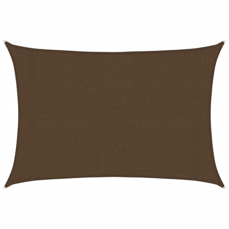 Vidaxl Zonnezeil 160 g m² 3x5 m HDPE Brown