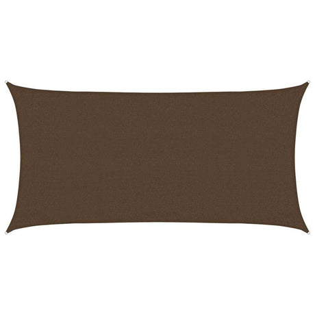 Vidaxl Zonnezeil 160 g m² 3x6 m HDPE Brown