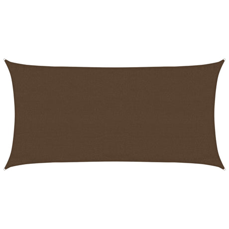 Vidaxl Zonnezeil 160 g m² 3x6 m HDPE Brown