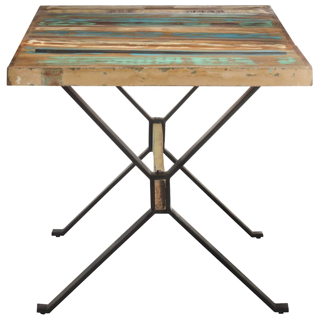 Vidaxl eettafel 160x80x76 cm massief gerecycled hout
