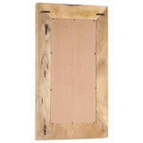 Vidaxl Mirror Hand -Cut 80x50x2,5 cm Solid Mango Wood