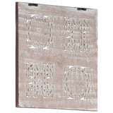 Vidaxl Wall Panel Hand -Cut 40x40x1,5 cm MDF brun og hvid
