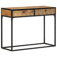 Vidaxl wandtafel 100x35x75 cm massief mangohout