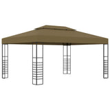 VidaXL Gazebo 180 g m² 3x4 m taupe