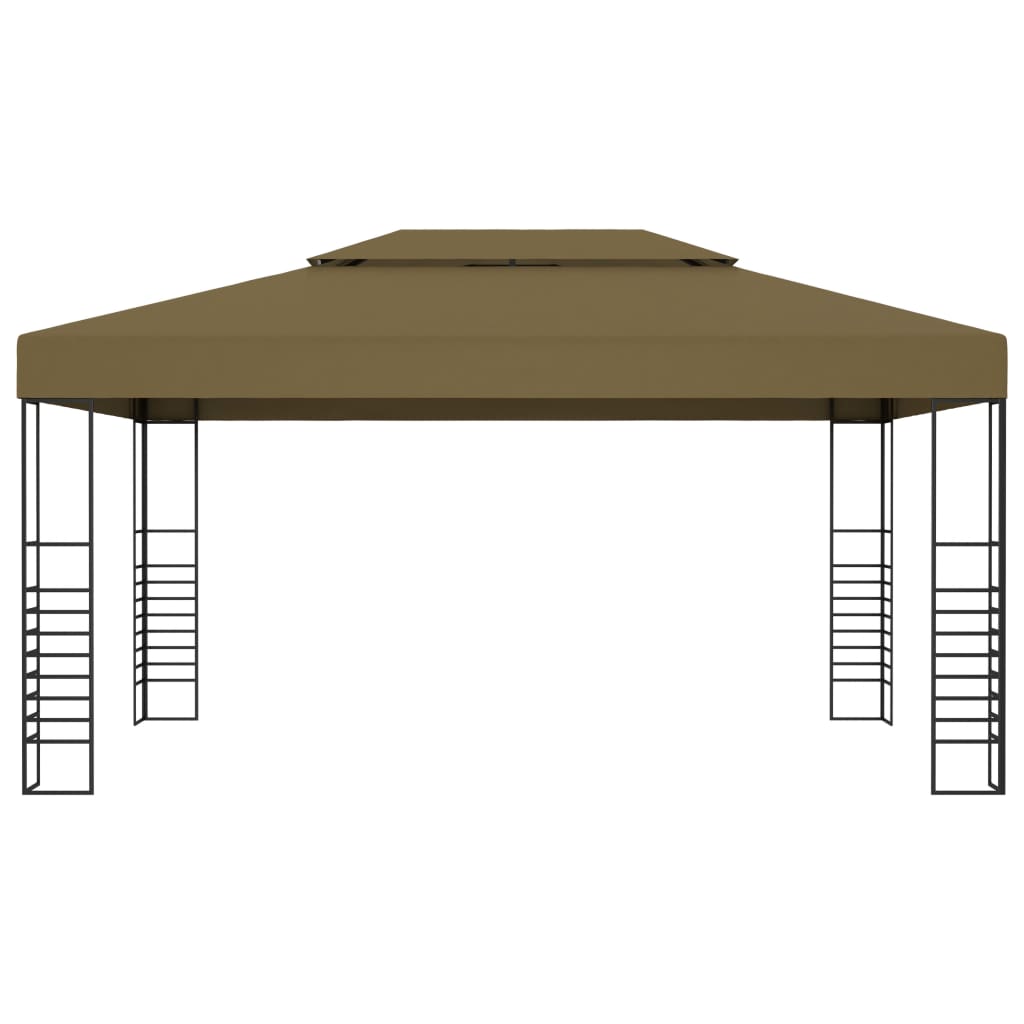 VidaXL Gazebo 180 g m² 3x4 m taupe