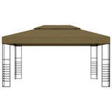 VidaXL Gazebo 180 g m² 3x4 m taupe