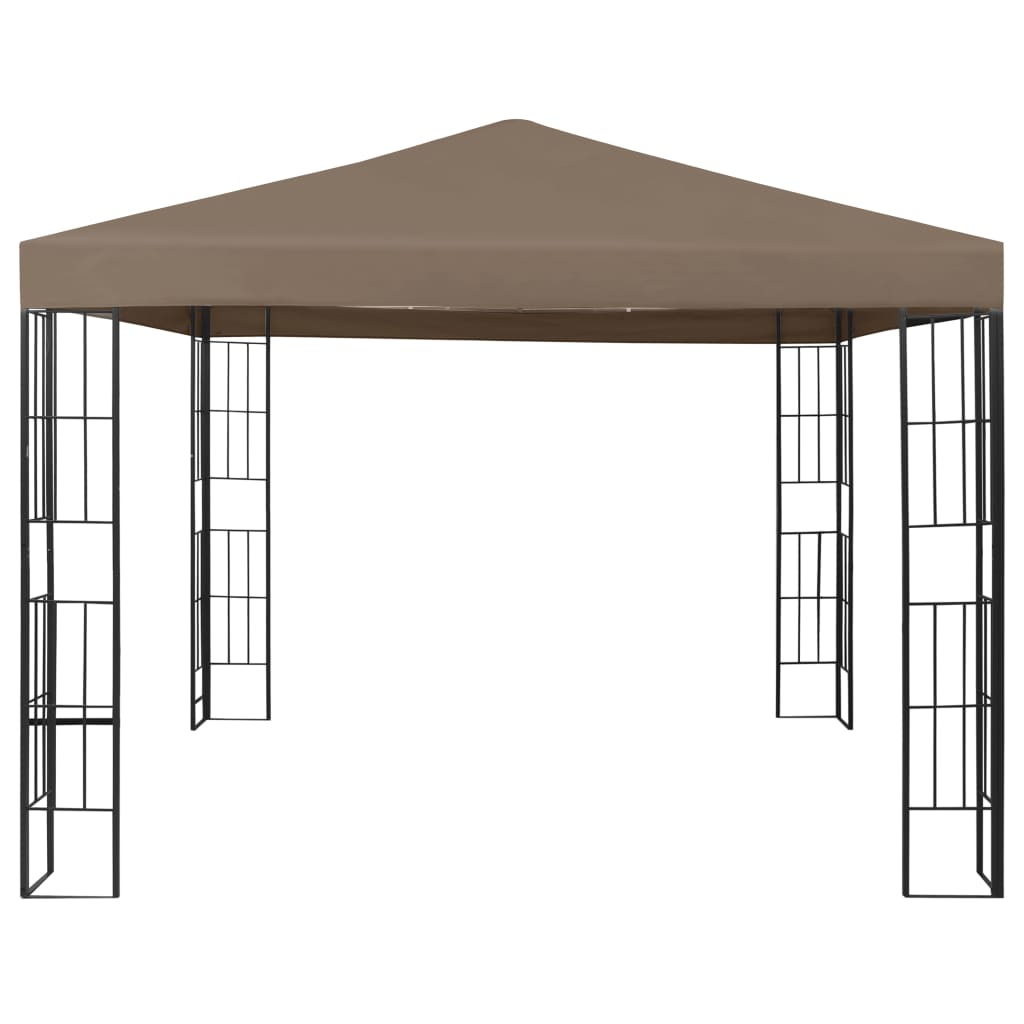 Vidaxl prieel 3x3 m taupe