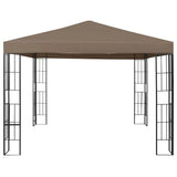 Vidaxl prieel 3x3 m taupe