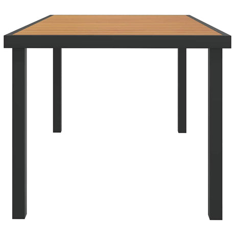 Vidaxl tuintafel 140x90x74 cm aluminium en hkc bruin