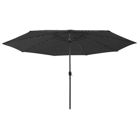 Vidaxx parasol med LED-belysning 400 cm sort