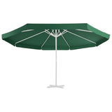 Vidaxl -udskiftningsklud til parasol 515 cm grøn