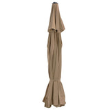 Vidaxl -udskiftningsklud til parasol 515 cm taupe