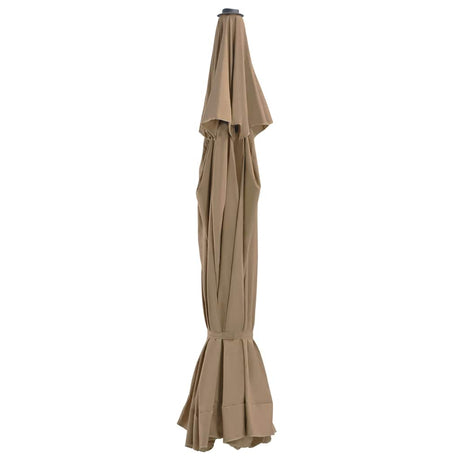 Vidaxl -udskiftningsklud til parasol 515 cm taupe