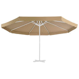 Vidaxl -udskiftningsklud til parasol 515 cm taupe