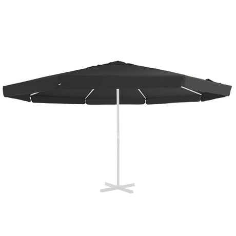 Vidaxl udskiftning klud til parasol 515 cm sort