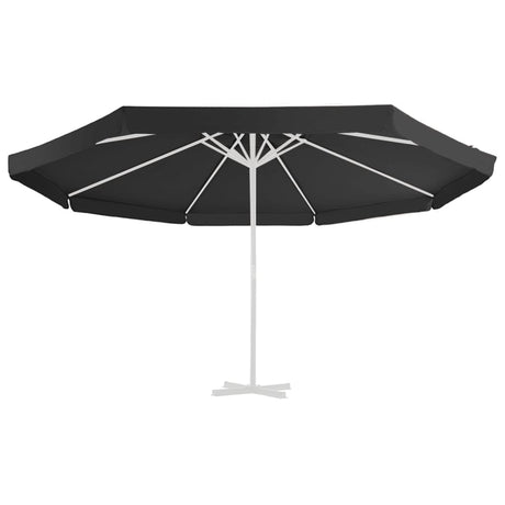 Vidaxl udskiftning klud til parasol 515 cm sort