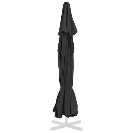 Vidaxl udskiftning klud til parasol 515 cm sort