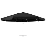 Vidaxl udskiftning klud til parasol 600 cm sort