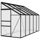 VidaXL Drivhus 6,23 m³ aluminium antracit