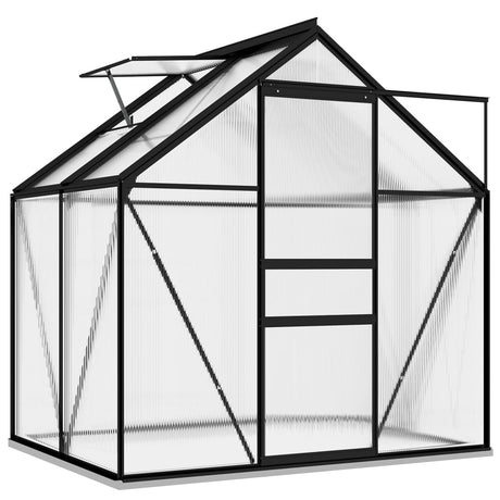 Vidaxl Tuinkas 2,47 m³ aluminium Antracit -farvet