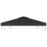 Vidaxl PRIED ROACH 2-LAGE 310 G M² 3X3 M Sort