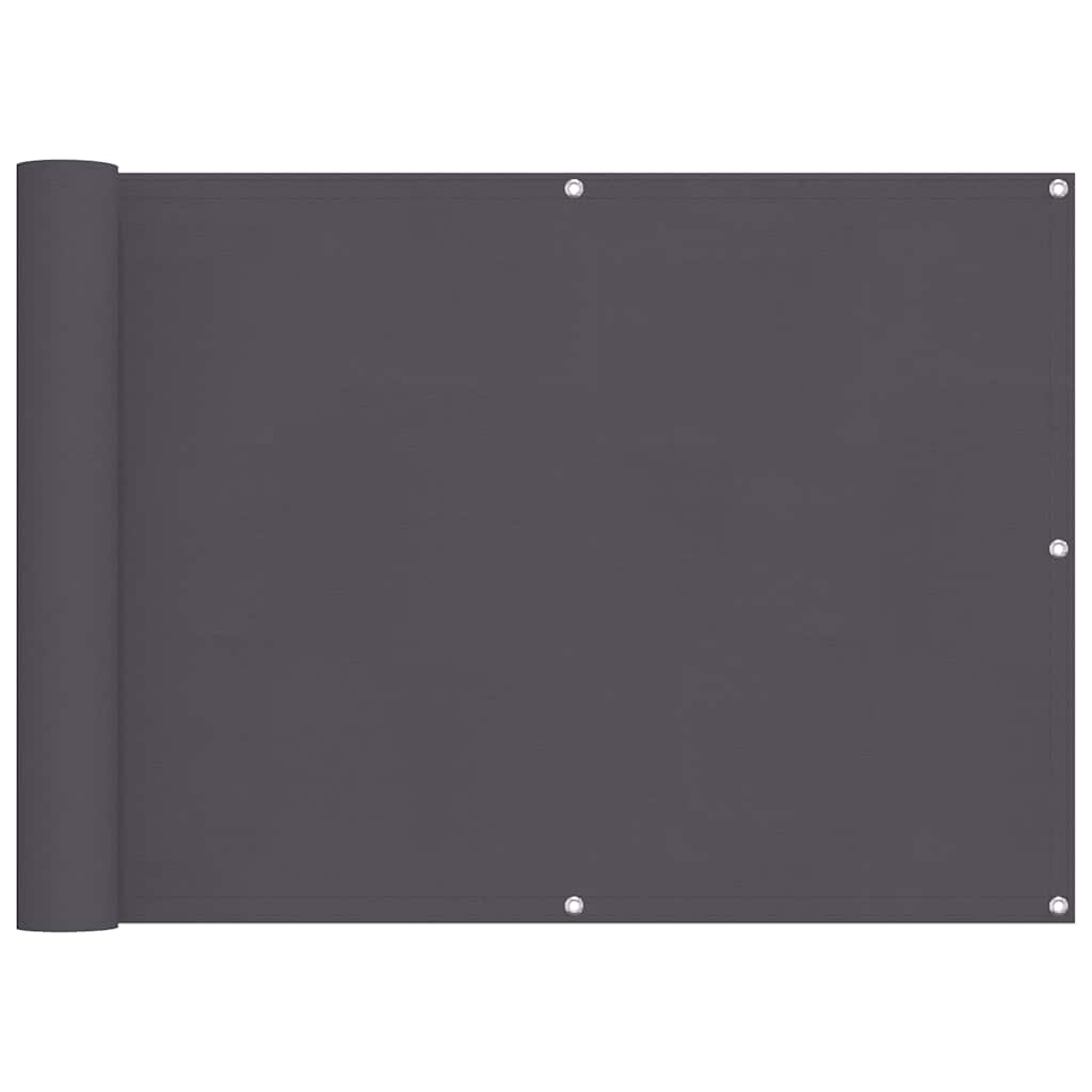 Vidaxl balkonskærm 75x300 cm Oxford stof Anthracite