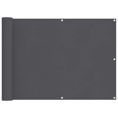 Vidaxl balkonskærm 75x500 cm Oxford stof Anthracite