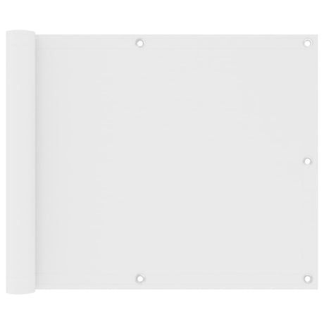 Vidaxl balkonskærm 75x300 cm Oxford stof hvid