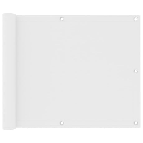 Vidaxl balkonskærm 75x400 cm Oxford stof hvid