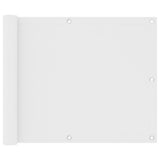 Vidaxl balkonskærm 75x500 cm Oxford stof hvid