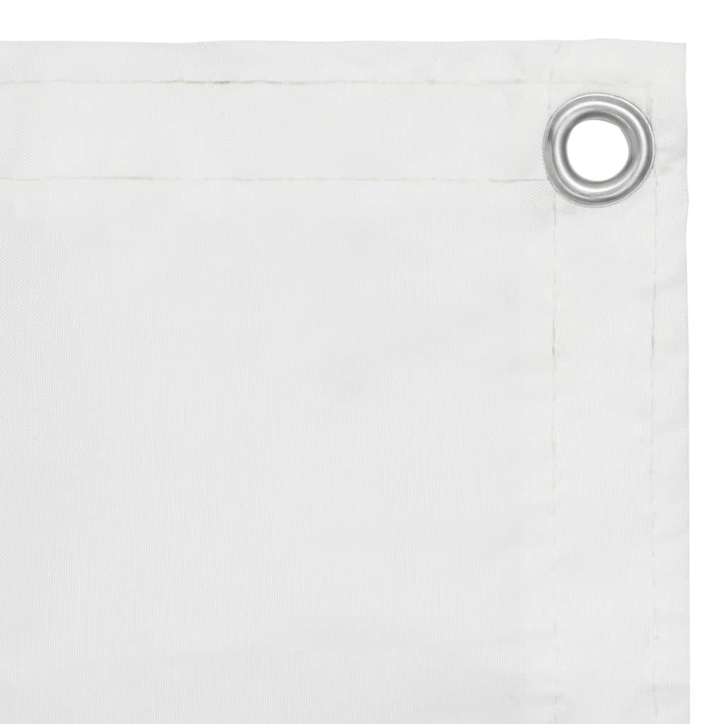 Vidaxl balkonskærm 75x500 cm Oxford stof hvid